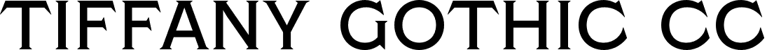 Tiffany Gothic CC font - tiffanygothiccc.otf