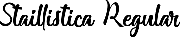 Staillistica Regular font - staillistica-lg8yq.ttf