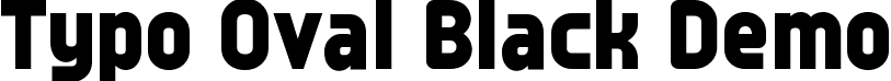 Typo Oval Black Demo font - typo-oval-black-demo.otf