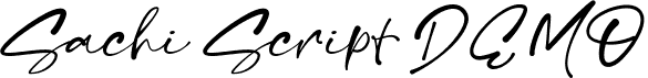 Sachi Script DEMO font - sachi-script-demo.ttf