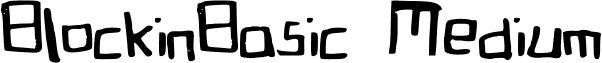 BlockinBasic Medium font - BlockinBasic.ttf