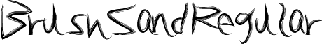 BrushSand Regular font - BrushSand.ttf