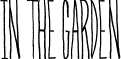 In The Garden font - InTheGardenDEMO.ttf