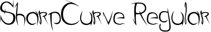 SharpCurve Regular font - SharpCurve.ttf