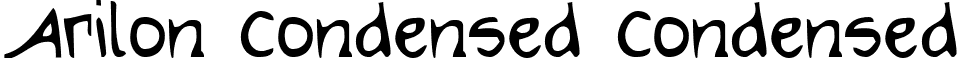 Arilon Condensed Condensed font - arilonc.ttf