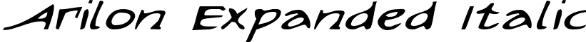 Arilon Expanded Italic font - arilonei.ttf