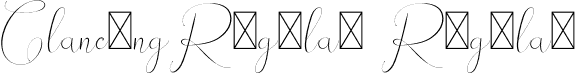 GlancingRegular Regular font - glancingregular.otf