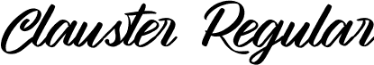 Clauster Regular font - clauster-yw3e5.otf