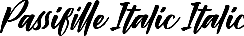 Passifille Italic Italic font - passifilleitalic-9y6g5.ttf