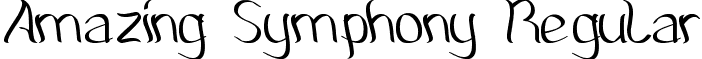 Amazing Symphony Regular font - Amazing Symphony.ttf