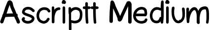 Ascriptt Medium font - Ascriptt.ttf