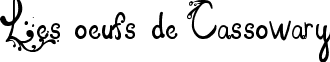 Les oeufs de Cassowary font - Les_oeufs_de_Cassowary.ttf