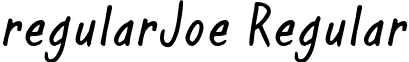 regularJoe Regular font - RJOETRIAL.otf