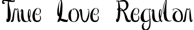 True Love Regular font - True Love.ttf