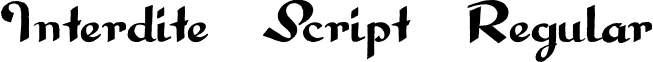 Interdite Script Regular font - Interdite Script.otf