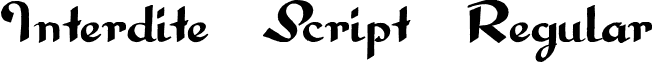 Interdite Script Regular font - Interdite Script.ttf