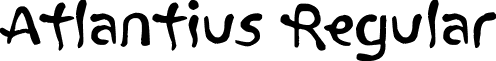 Atlantius Regular font - Atlantius.ttf