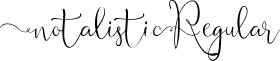 Notalistic Regular font - notalistic.ttf