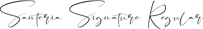 Santeria Signature Regular font - santeria-signature.ttf