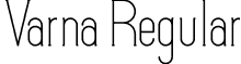 Varna Regular font - varna.regular.otf