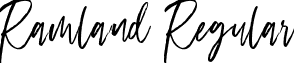 Ramland Regular font - Ramland.otf