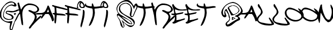 Graffiti Street Balloon font - graffiti-street-balloon-a54f.ttf