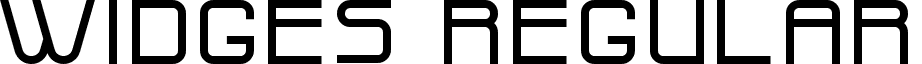 Widges Regular font - Widges-Demo-1.ttf