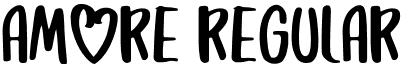 Amore Regular font - amore.regular.otf