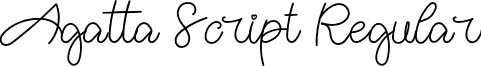 Agatta Script Regular font - AgalattaScript-Regular.otf