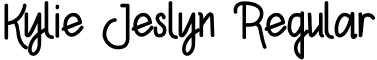 Kylie Jeslyn Regular font - Kylie-Jeslyn.otf