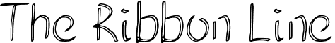 The Ribbon Line font - TheRibbonLine-Regular.ttf