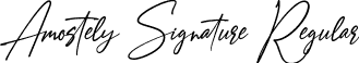 Amostely Signature Regular font - amostelysignature.ttf