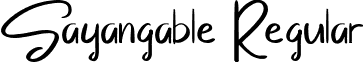 Sayangable Regular font - Sayangable.ttf