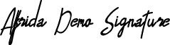 Alfrida Demo Signature font - AlfridaDemo-Signature-1.otf