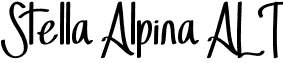 Stella Alpina ALT font - StellaAlpina-ALT.otf