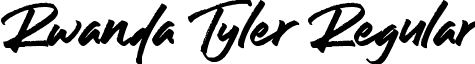 Rwanda Tyler Regular font - Rwanda Tyler Font.ttf