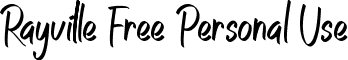 Rayville Free Personal Use font - Rayville Free Personal Use.ttf