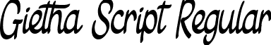 Gietha Script Regular font - Gietha Script Free Personal Use.ttf