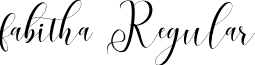 fabitha Regular font - fabitha.ttf