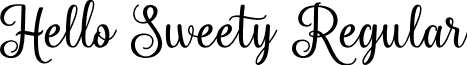 Hello Sweety Regular font - HelloSweety.otf