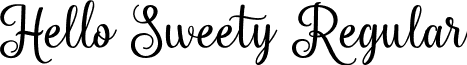 Hello Sweety Regular font - HelloSweety.ttf