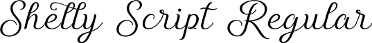 Shelly Script Regular font - ShellyScript.otf