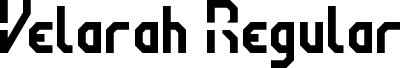 Velarah Regular font - Velarah-Regular.ttf
