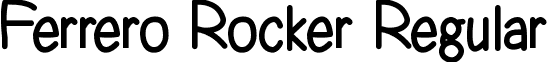 Ferrero Rocker Regular font - Ferrero Rocker.otf