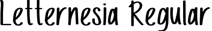 Letternesia Regular font - Letternesia.otf