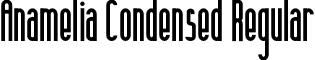 Anamelia Condensed Regular font - Anamelia-Condensed.otf