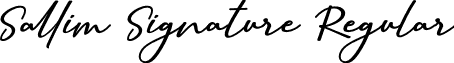 Sallim Signature Regular font - SallimSignature.otf