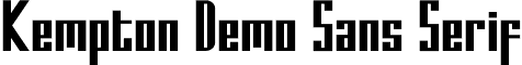 Kempton Demo Sans Serif font - KemptonDemo-SansSerif.otf