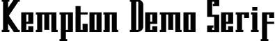 Kempton Demo Serif font - KemptonDemo-Serif.otf
