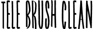 Tele Brush Clean font - TeleBrush-Clean.otf